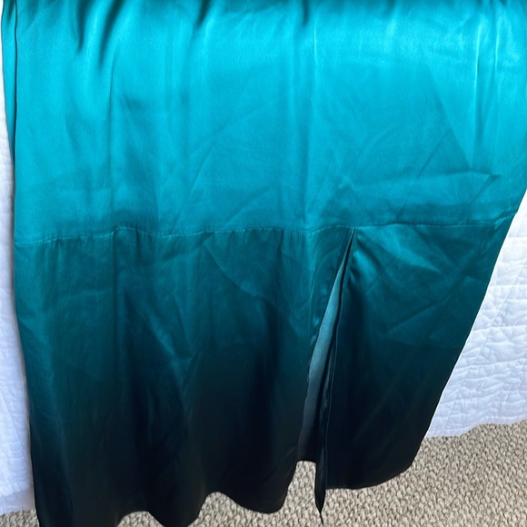 Intermix ombré silk slip dress with cowl neck line - Picture 7 of 10